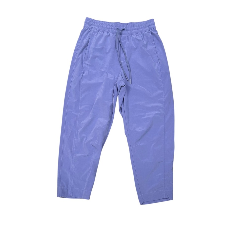 Athleta Women's Purple Elastic Waist Drawstring Crop Pants Size 6